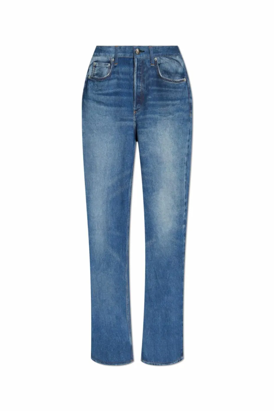 Rag & Bone NIEBIESKI Jeansy z nogawkami o prostym kroju