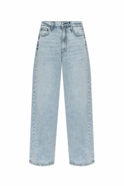 Rag & Bone SZARY Jeansy z szerokimi nogawkami `Featherweight Sofie`