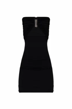 Rick Owens CZARNY Sukienka `Prong Mini`