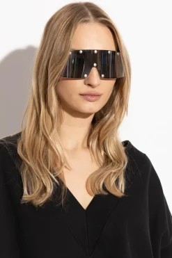 Rick Owens SREBRNY Okulary przeciwsłoneczne