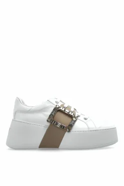 Roger Vivier BIAŁY Buty sportowe `Viv` Skate` na platformie