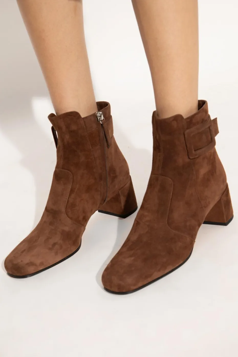 Roger Vivier BRĄZOWY Botki `Tres Vivier`