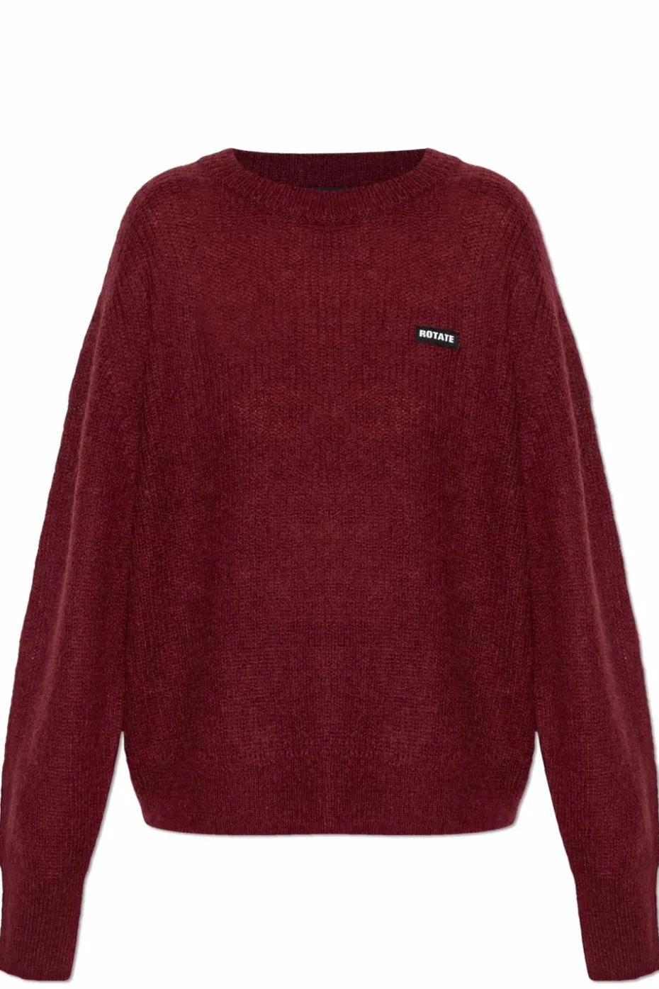 ROTATE BORDO Sweter z logo