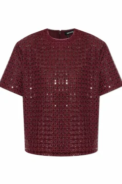 ROTATE BORDO Top z krótkim rękawem