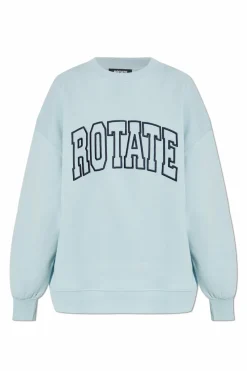 ROTATE jasnoniebieski Bluza z logo