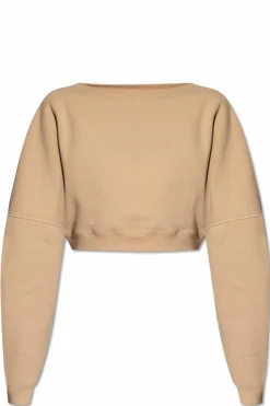 Saint Laurent beżowy Krótka bluza