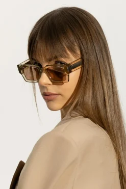 Saint Laurent beżowy Okulary przeciwsłoneczne ‘SL 572’