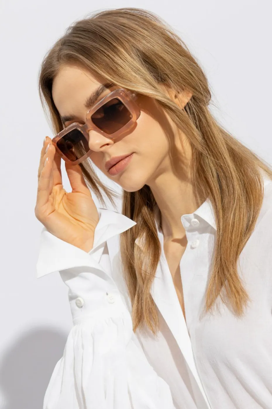 Saint Laurent beżowy Okulary przeciwsłoneczne ‘SL 534 SUNRISE’