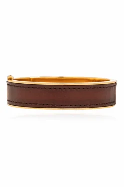 Saint Laurent BRĄZOWY Bransoleta ‘Cassandre’