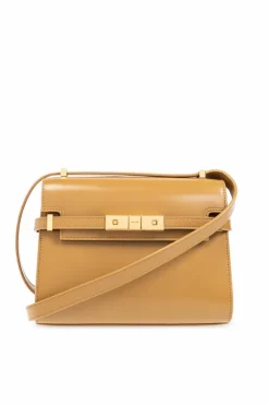 Saint Laurent BRĄZOWY Torba na ramię ‘Manhattan Mini’