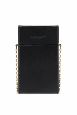 Saint Laurent CZARNY Etui na papierosy