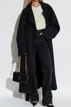 Saint Laurent CZARNY Jeansy z wysokim stanem
