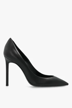 Saint Laurent CZARNY Skórzane buty na obcasie 'Anja'