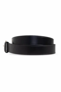 Saint Laurent CZARNY Skórzany pasek