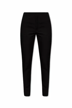 Saint Laurent CZARNY Spodnie z lampasami