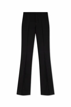 Saint Laurent CZARNY Spodnie w kant