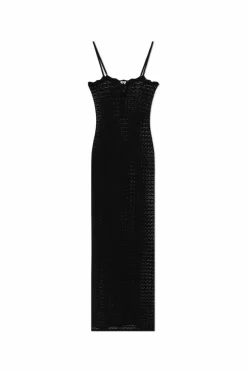 Saint Laurent CZARNY Sukienka na ramiączkach