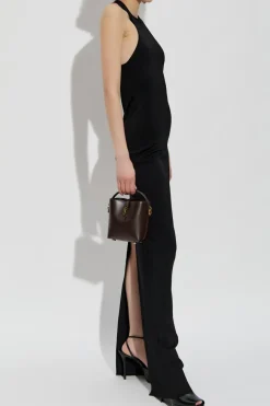 Saint Laurent CZARNY Sukienka o dopasowanym kroju