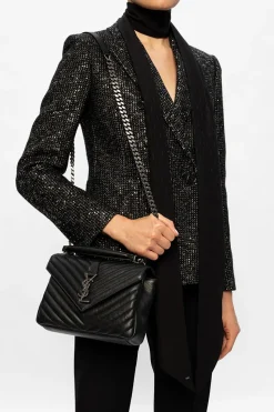 Saint Laurent CZARNY Torba na ramię ‘College’