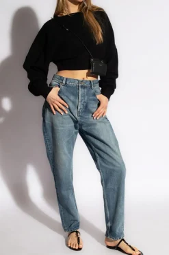 Saint Laurent NIEBIESKI Jeansy z lekko zwężanymi nogawkami