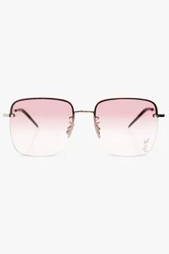Saint Laurent RÓŻOWY Okulary przeciwsłoneczne z logo ‘SL 312 M’