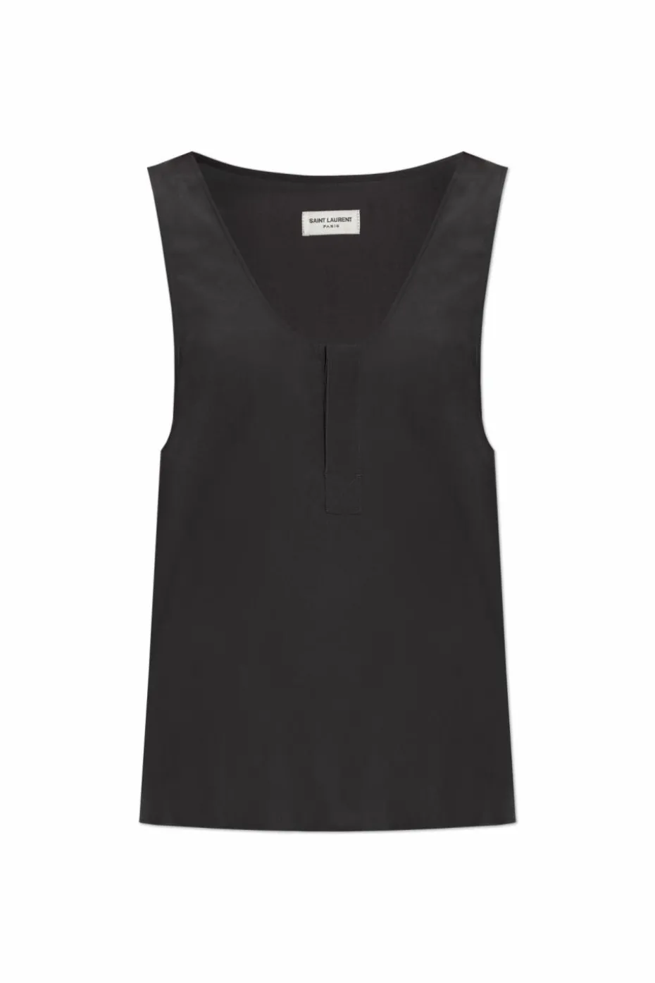 Saint Laurent SZARY Jedwabny top