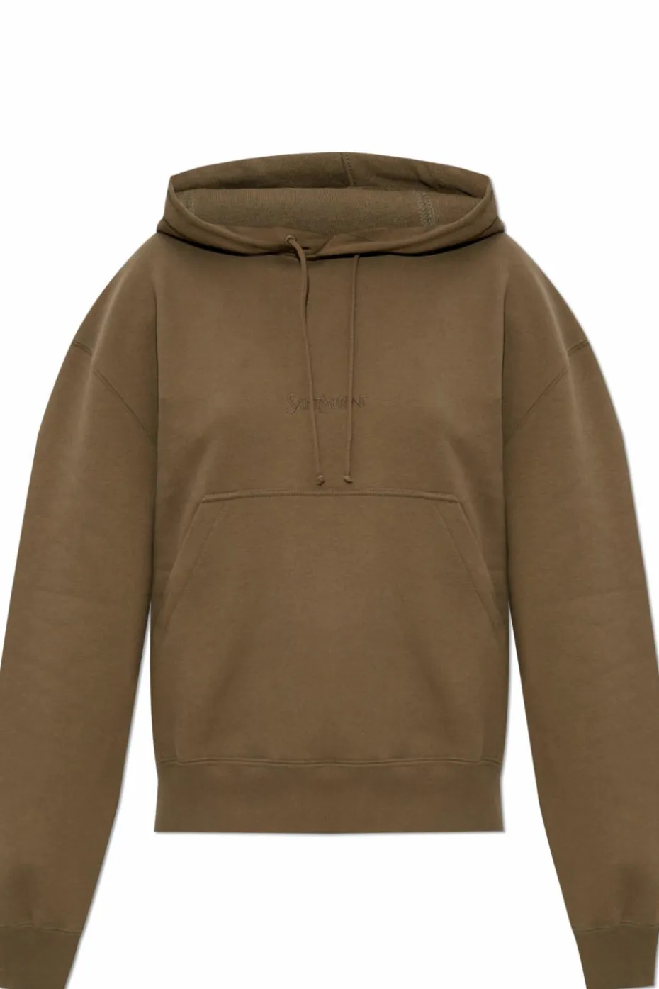 Saint Laurent ZIELONY Bluza z wyszytym logo