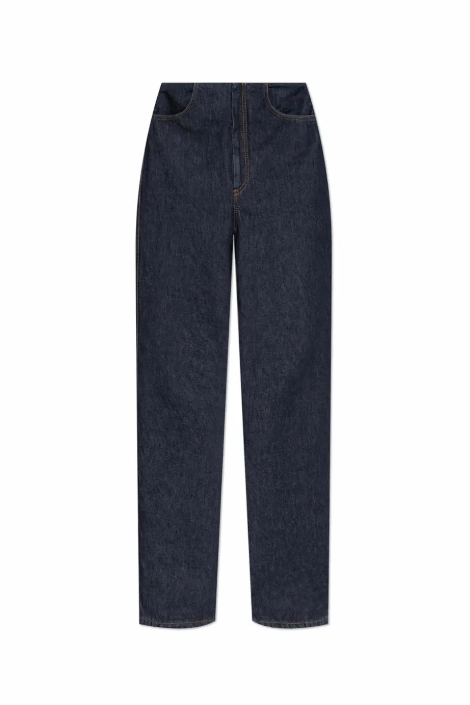Sportmax GRANATOWY Jeansy z logo