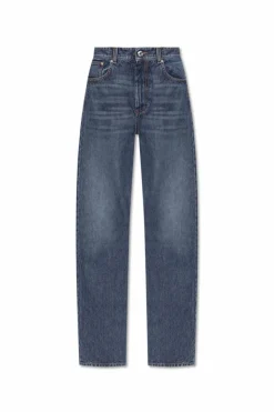 Sportmax GRANATOWY Jeansy z prostymi nogawkami `Tasso`