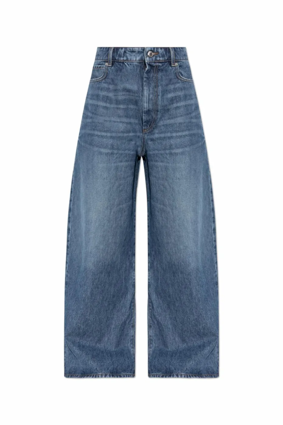 Sportmax NIEBIESKI Jeansy z wysokim stanem