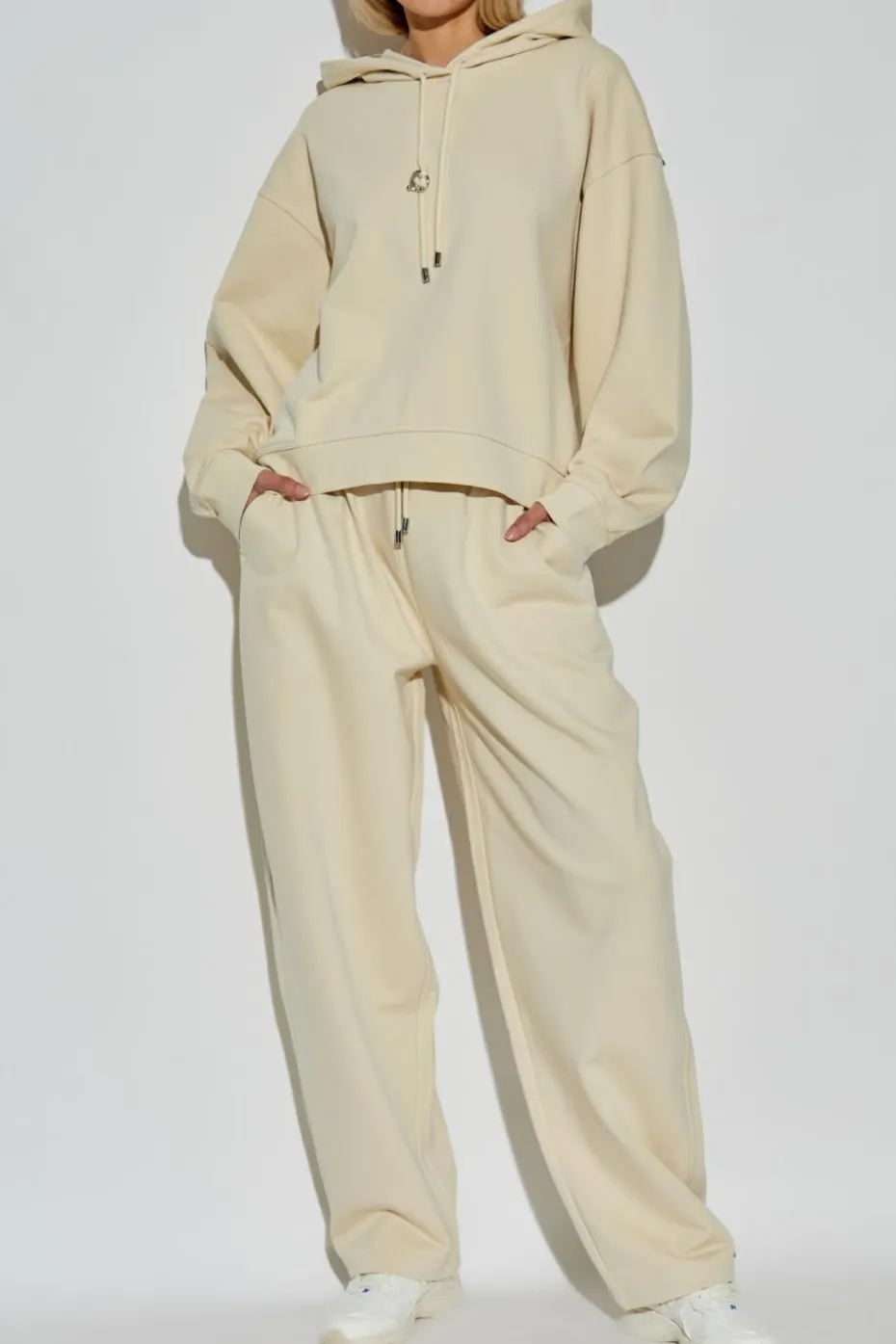 Sportmax ŻÓŁTY Bluza z kapturem