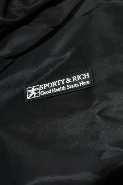 Sporty & Rich CZARNY Kurtka z logo
