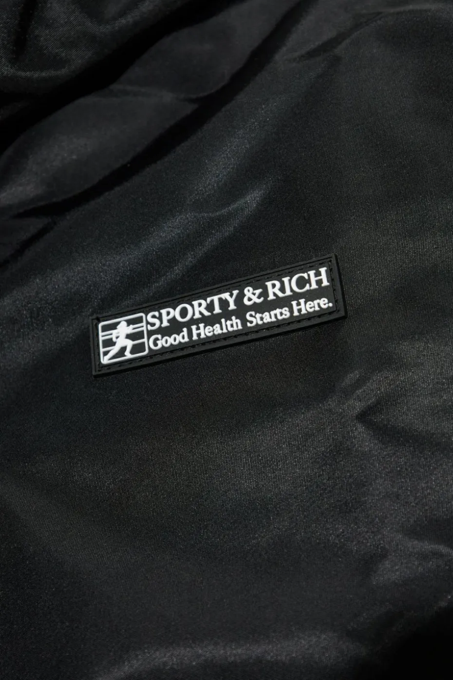 Sporty & Rich CZARNY Kurtka z logo