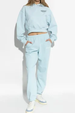 Sporty & Rich jasnoniebieski Bluza z kolekcji `Upper East Side`