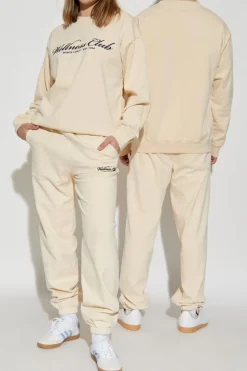 Sporty & Rich kremowy Spodnie z kolekcji `Riviera`