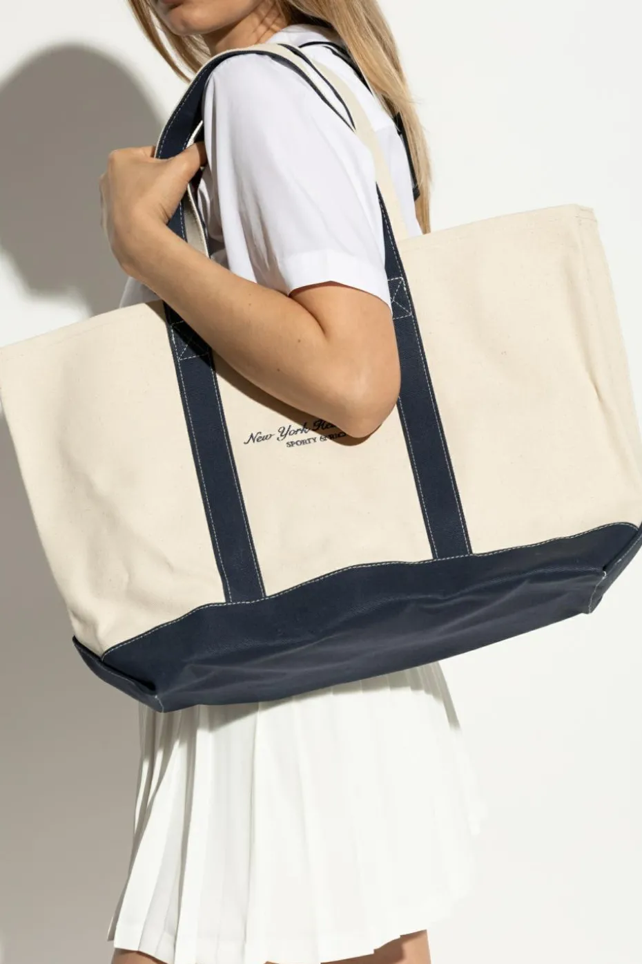 Sporty & Rich kremowy Torba typu `shopper`