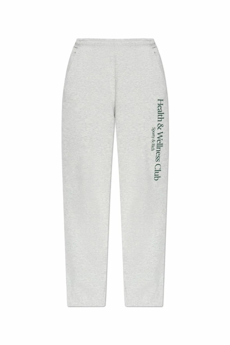 Sporty & Rich SZARY Spodnie dresowe z kolekcji `H&W Crest - Heather`