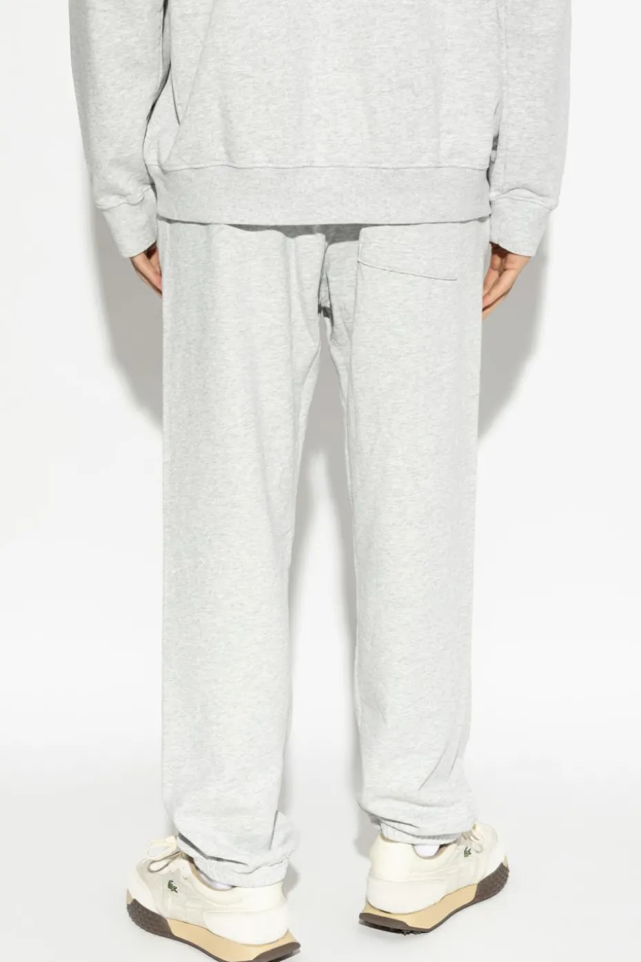 Sporty & Rich SZARY Spodnie dresowe z kolekcji `H&W Crest - Heather`