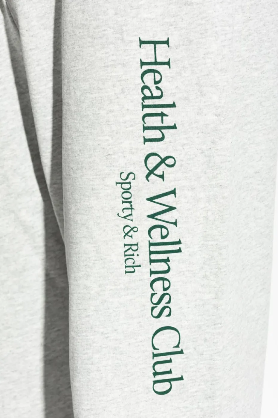 Sporty & Rich SZARY Spodnie dresowe z kolekcji `H&W Crest - Heather`