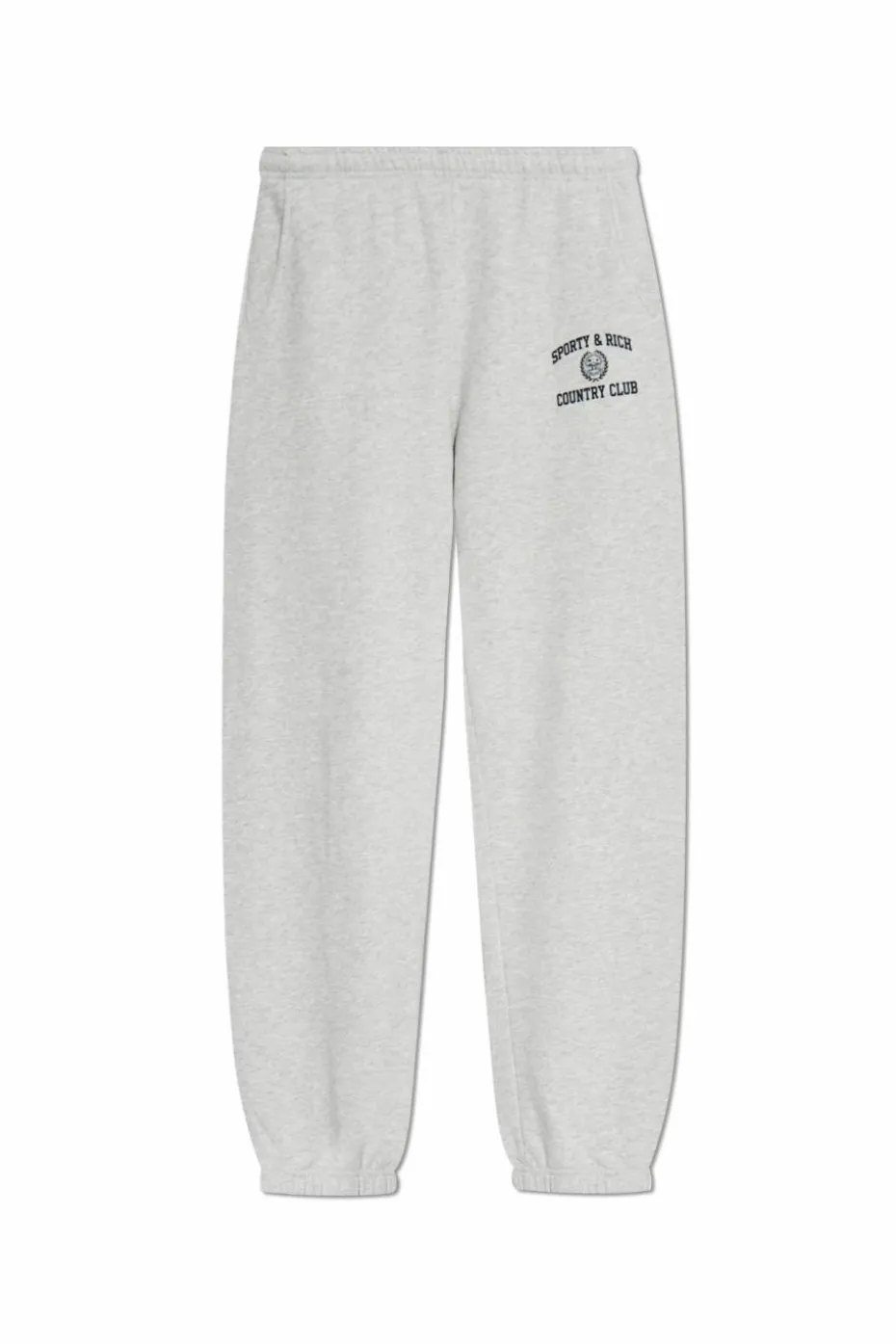 Sporty & Rich SZARY Spodnie dresowe z kolekcji `Wall Street`