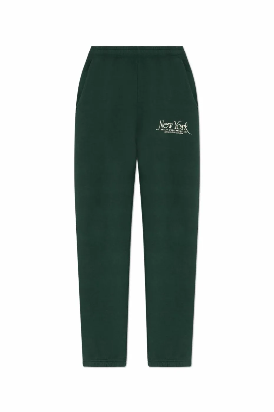 Sporty & Rich ZIELONY Spodnie dresowe z kolekcji `New York`