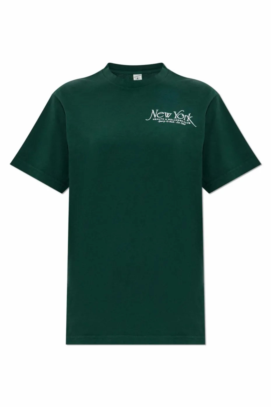 Sporty & Rich ZIELONY T-shirt z kolekcji `Preppy`