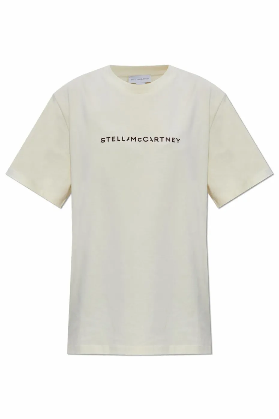 Stella McCartney kremowy T-shirt z logo