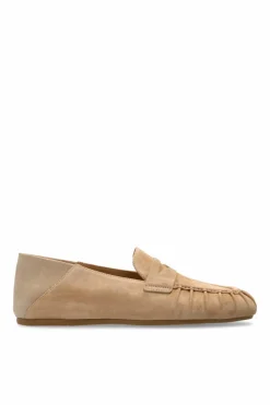 Stuart Weitzman beżowy Loafersy `Brooks`