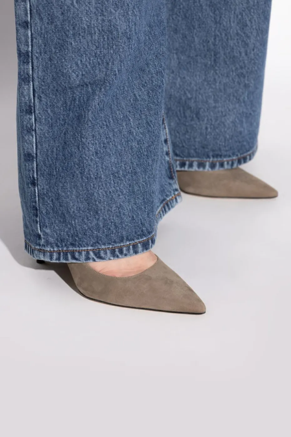 Stuart Weitzman SZARY Szpilki `Stuart`