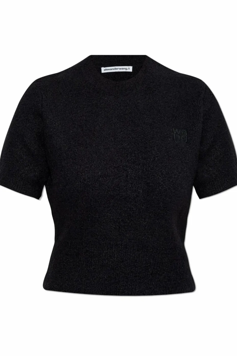 T by Alexander Wang CZARNY Top z logo