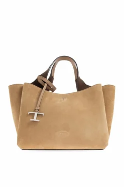 Tod’s beżowy Zamszowa torba