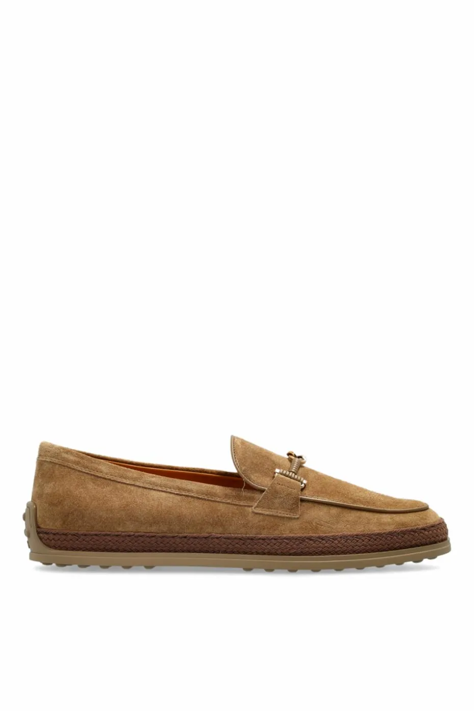 Tod’s beżowy Zamszowe buty typu `loafers`