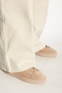 Tod’s beżowy Zamszowe buty sportowe
