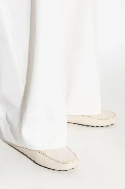 Tod’s BIAŁY Skórzane mokasyny